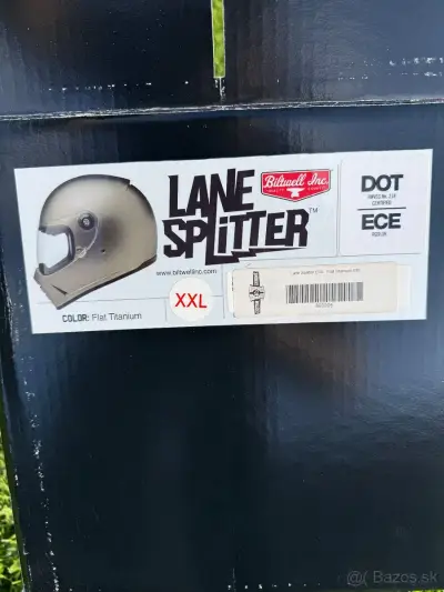 Biltwell Lane Splitter Flat Titanium - XXL – náhľad 3