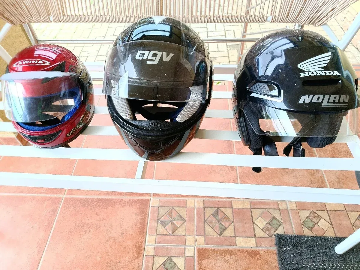 3xPrilba na motocykel - foto 1