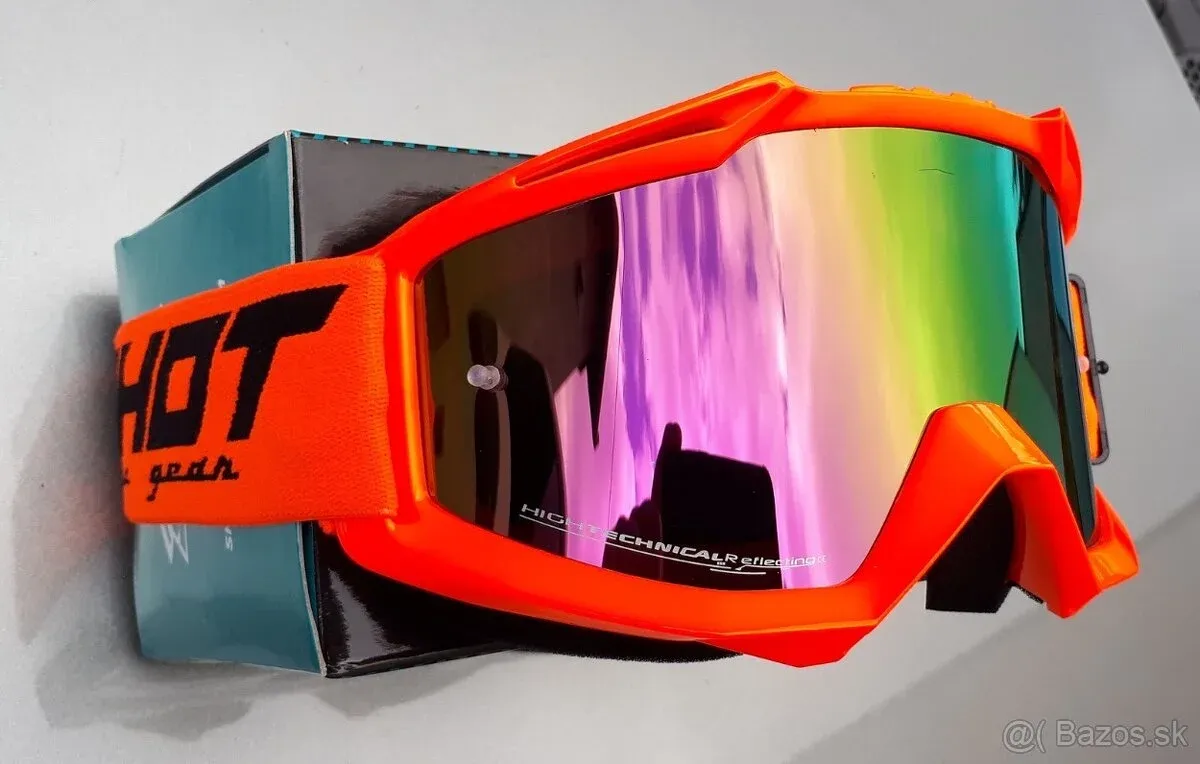 Okuliare brile SHOT oranžové fluo zrk sklo oranžové - foto 1