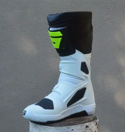 Kvalitné čižmy topánky boty SHOT žlté fluo biele – náhľad 2