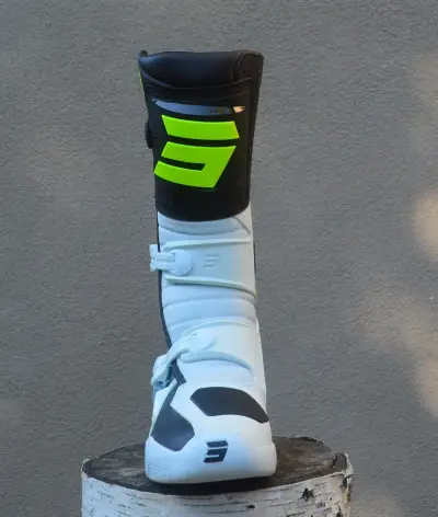 Kvalitné čižmy topánky boty SHOT žlté fluo biele – náhľad 4