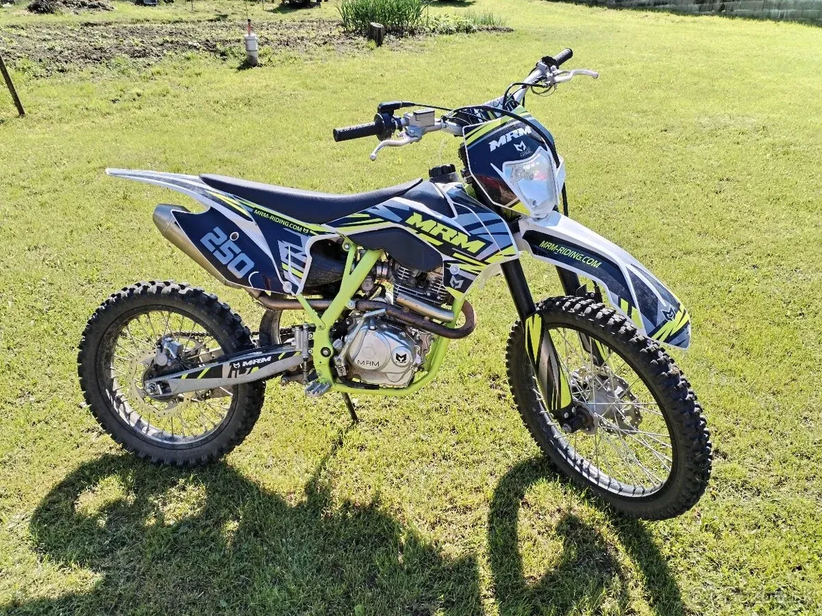 pitbike,dirtbike enduro mrm 250cc kolesá 21/18,60mth - foto 1