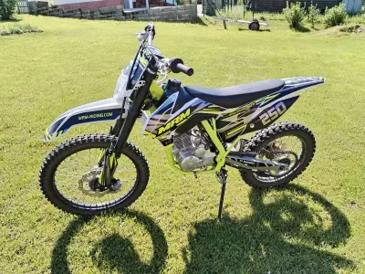 pitbike,dirtbike enduro mrm 250cc kolesá 21/18,60mth – náhľad 3