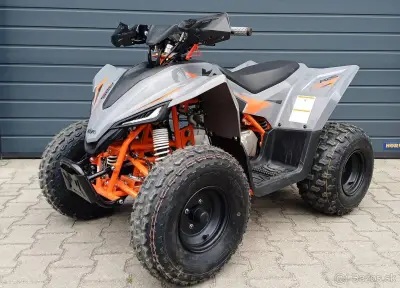 KAYO A125 detská športová štvorkolka, šedo oranžová