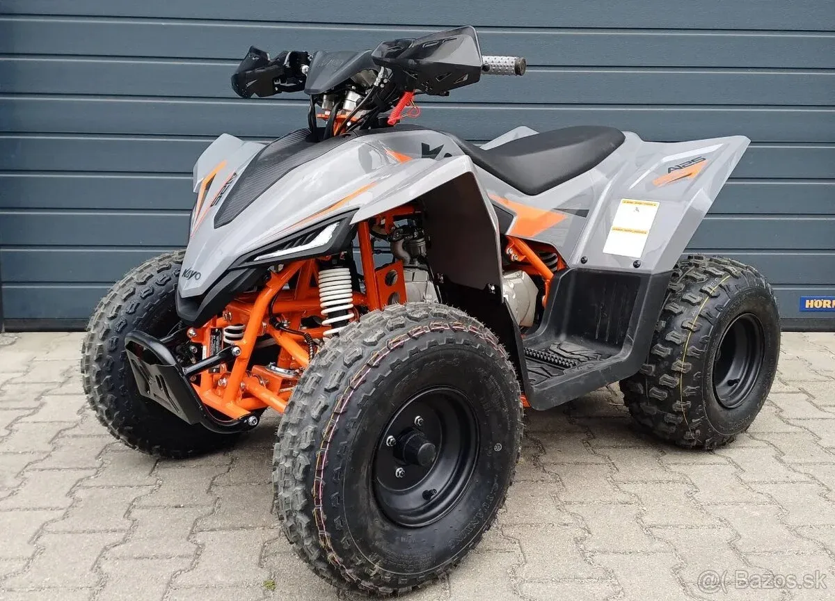KAYO A125 detská športová štvorkolka, šedo oranžová - foto 1