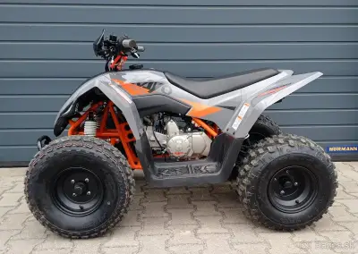 KAYO A125 detská športová štvorkolka, šedo oranžová – náhľad 2