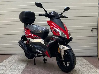 Skúter Maxon Matador 125 s kufrom - červený / SKLADOM – náhľad 1