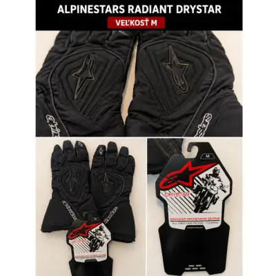Alpinestars rukavice na motorku moto rukavice vodeodolne Drystar Velkost M – náhľad 1
