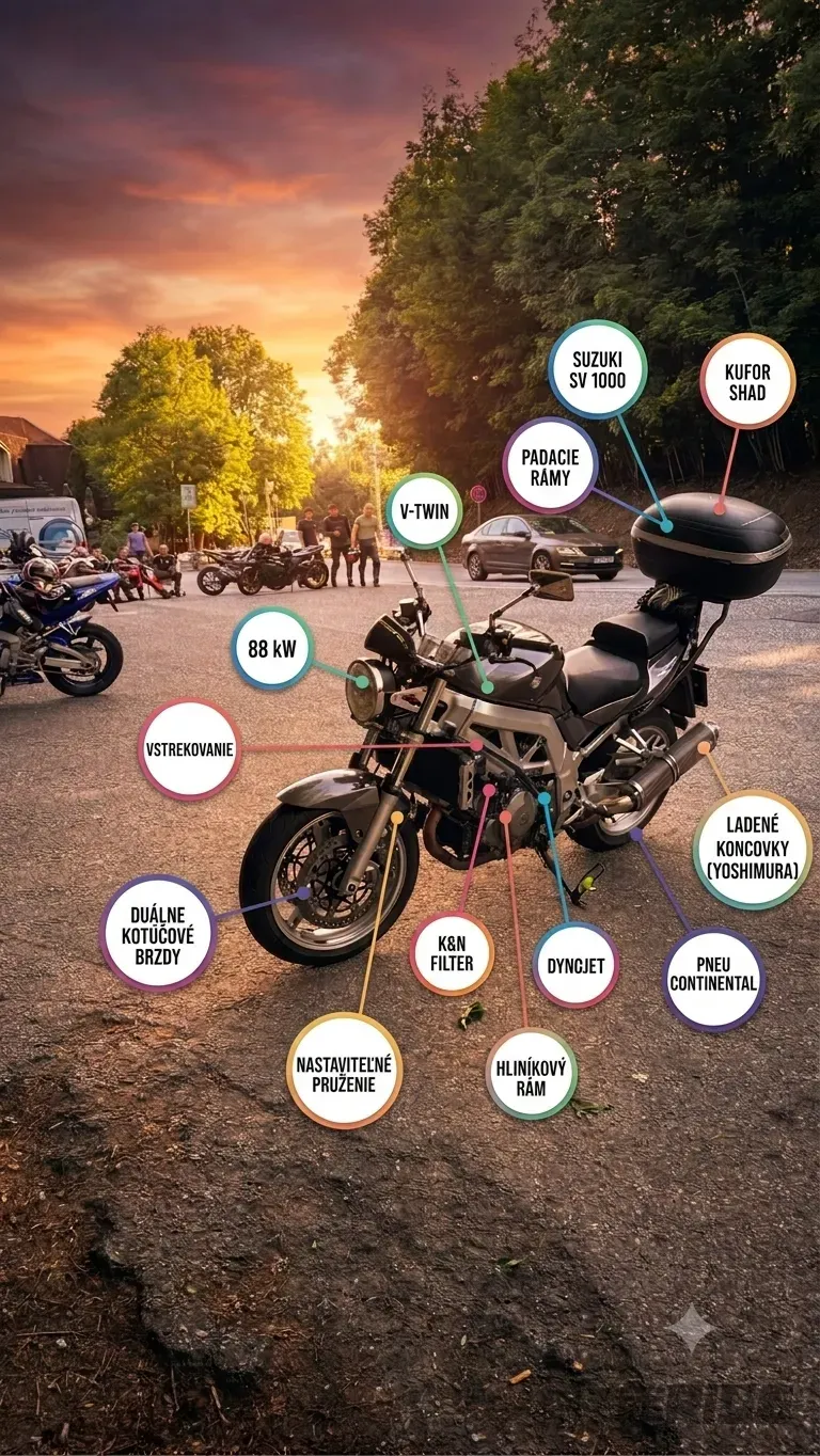 Suzuki SV 1000 88KW vstrek V-Twin - foto 1