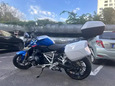 2024 BMW r1250r temp, racing blue, bmw connected app, nav, media, bt, kufre – náhľad 3