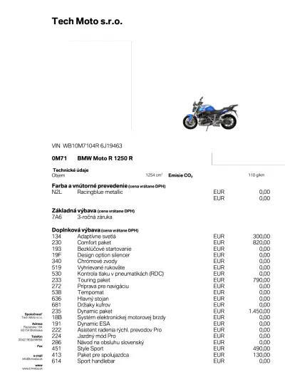 2024 BMW r1250r temp, racing blue, bmw connected app, nav, media, bt, kufre – náhľad 4