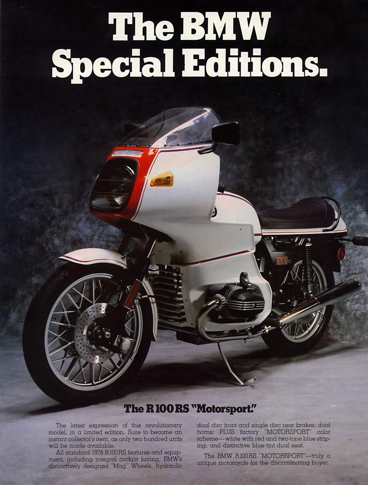 BMW R 100RS Motorsport Special Edition